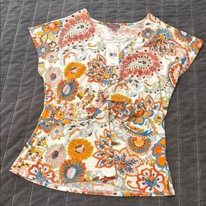 Vince Camuto Multicolor Paisley Blouse